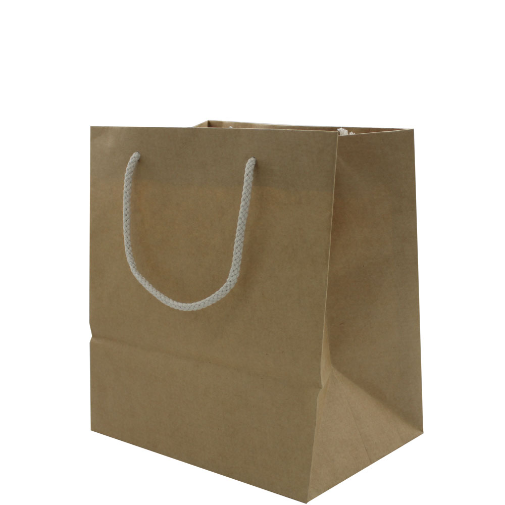 HE3102Kraft Gift Bag With Two Rope Handles (Reinforced Top & Base ...